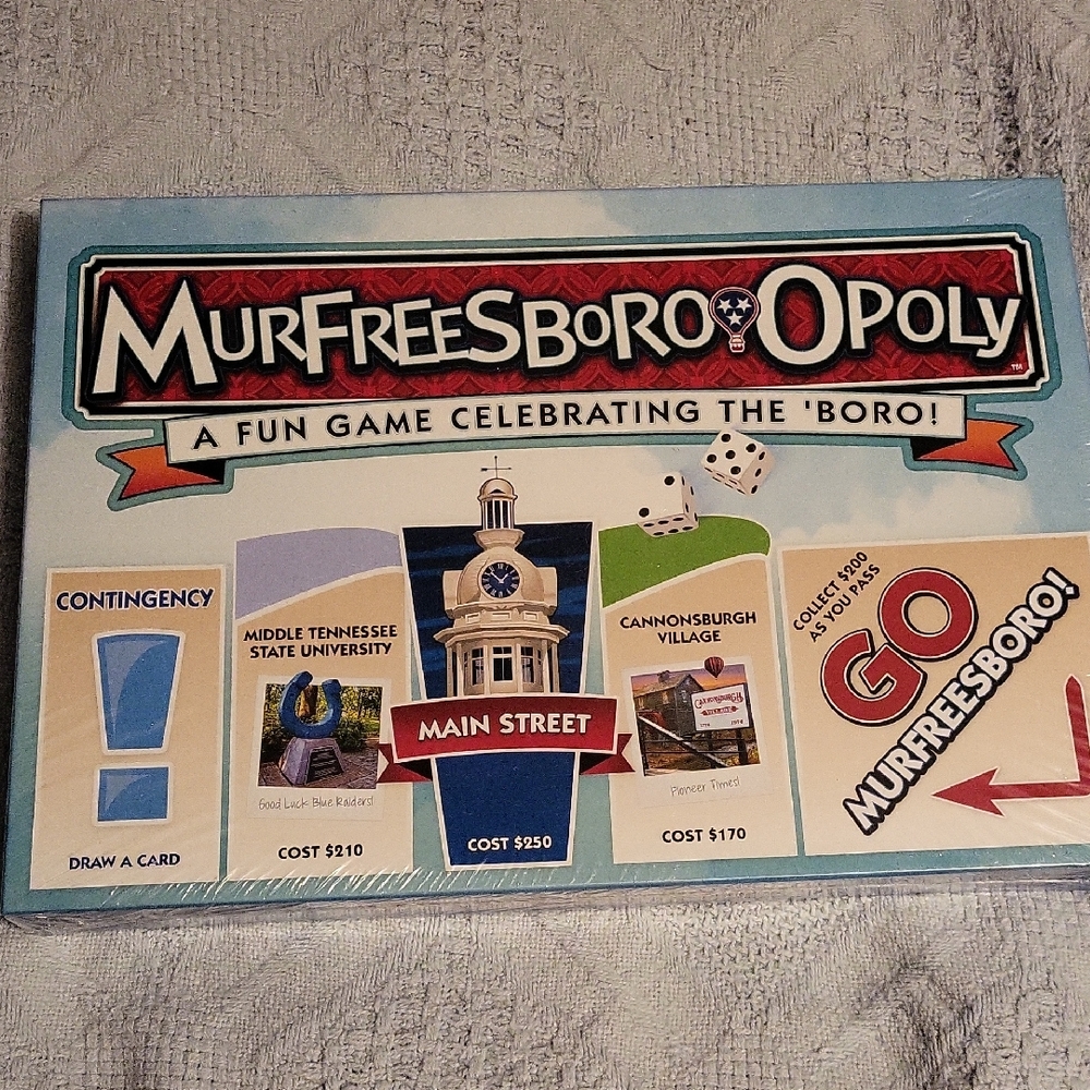 Murfeesboro-Opoly Board Game